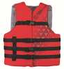 Full Throttle Adult Nylon Life Jacket S M Red