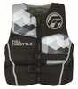 Full Throttle Mens Rapid-Dry Flex-Back Life Jacket L Grey