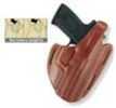 G&G Chestnut Brown Three Slot Pancake Holster 803-195LH