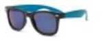 Real Kids Blk Frame/Neon Blue Temples Mirror Lens 10+