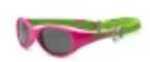 Cherry Pink/Lime Green Flex Fit Removable Band Smoke Lens 2+