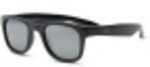 Real Kids Black Wayfarer Flex Fit Silver Mirror Lens 7+