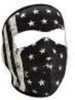 ZANheadgear Neoprene Full Mask Black-White Vintage Flag Md: WNFM091