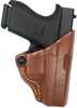 Gould and Goodrich Chestnut Brown Tension Belt Slide Holster-for Glock Left Hand