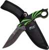 MTech USA XTREME Fixed Knife 10.25in w-Black and Green Handle