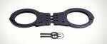 Uzi Handcuff Hinged Double-Lock - Black