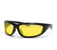 Bobster Charger Sunglass Z87+-Blk Frame-Anti-fog Yellowith Lens