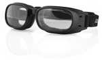 Bobster Piston Goggles Black Frame Clear Lens