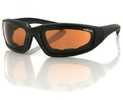 Bobster Foamerz 2 Sunglass Black Frame Anti-fog Amber Lens