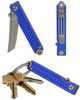 StatGear Pocket Samurai Folder 2.25 in Blade Blue Aluminum