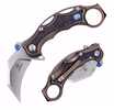 Defcon Raptor Folder 3 in Blade Bronze Titanium Handle