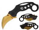 Impulse Product Karambit 3 in Gold Blade Black Handle