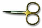 Adamsbuilt 4In All Purpose Scissor Curved Gold