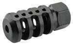 Accu-Tac Tank II Muzzle Brake .223 Rem/5.56 NATO/.22 Threaded 1/2x28 TPI Heat Treated Steel MP Black Finish