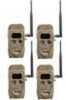 Cuddeback 11445 CuddeLink Black Flash Trail Camera 20 MP Brown 4 Pack