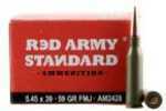 5.45X39mm 59 Grains Full Metal Jacket 20 Rounds Century Arms Ammunition