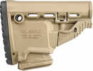 Fab Defense M4 Rifle Survival Buttstock With Built-in Mag Carrier Polymer Fde