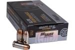 Link to Bullet Style: V-Crown JHP Cartridge: AXX_45 Auto ( ACP ) Grain: 230 Rounds: 50 Manufacturer: Sig Sauer Model: E45AP250
