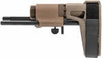 Maxim Defense CQB Pistol PDW Brace Slick Side No QD for AR-15 Pistols Flat Dark Earth
