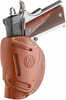 1791 Gunleather 4WH1CBRR 4 Way Classic Brown Leather IWB/OWB 1911 3-4"/Browning Hi Power Right Hand