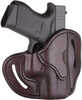 1791 Gunleather BHCSBRR BCH Signature Brown Leather OWB Compatible with for Glock 43/Walther PPK Right Hand