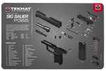 Beck TEK LLC (TEKMAT) R17Sig9365 Sig Sauer P365 Cleaning Mat Diagram 17" X 11" Black/Gray/White