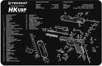 TekMat HK USP Handgun Cleaning Mat 11"X17"X1/8"