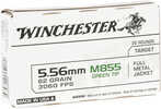 5.56mm Nato 62 Grain FMJ 20 Rounds Winchester Ammunition