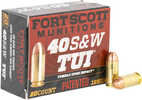 40 S&W 125 Grain FMJ 20 Rounds Fort Scott Munitions Ammunition