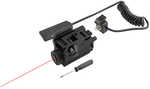 iProtec 6081 RMLSR Rail Mounted 5Mw 650 Nm Wavelength Red Laser Black For Long Guns, Handguns