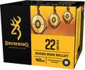 22 Long Rifle 40 Grain Lead Round Nose 100 Rounds Browning Ammunition