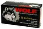 30 Carbine 110 Grain Full Metal Jacket 50 Rounds Wolf Ammunition