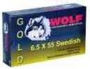 6.5X55mm 139 Grain Full Metal Jacket 20 Rounds Wolf Ammunition