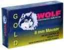 8mm Mauser 196 Grain Soft Point 20 Rounds Wolf Ammunition