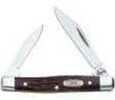 Case Small Brown Pocket Folding Knife With Clip/Pen Blade Md: 083