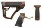 Daniel Defense 281020614501 Collapsible Buttstock/Pistol Grip/VFG AR-15 Glass Reinforced Polymer Brown