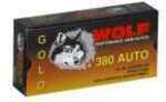 380 ACP 94 Grain Hollow Point 50 Rounds Wolf Ammunition