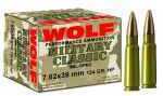 7.62X39mm 124 Grain Full Metal Jacket 1000 Rounds Wolf Ammunition