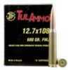 12.7x108mm 680 Grain Full Metal Jacket 10 Rounds TULA Ammunition