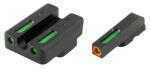 Truglo TG13CZ1PC Brite-Site TFX Pro Day/Night Sights CZ 75 Tritium/Fiber Optic Green w/Orange Outline Front U-Notch