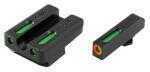 Truglo TG13WA1PC Brite-Site TFX Pro Day/Night Sights Walther PPQ Tritium/Fiber Optic Green w/Orange Outline Front U-Notc