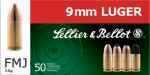 9mm Luger 115 Grain Hollow Point 50 Rounds Sellior & Bellot Ammunition