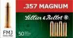 Link to Sellier & Bellot Pistol 357 Mag 158Gr Full Metal Jacket 50 1000 Sb357A, Model: Pistol, Caliber: 357 Mag, Grains: 158Gr, Type: Full Metal Jacket, Units Per Box: 50, Manufacturer: Sellier & Bellot, Model: Pistol, Mfg Number: Sb357A