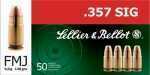 357 Sig 140 Grain Full Metal Jacket 50 Rounds Sellior & Bellot Ammunition