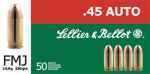 45 Glock Automatic Pistol (GAP) 230 Grain Full Metal Jacket 50 Rounds Sellior & Bellot Ammunition