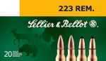 223 Rem 55 Grain Soft Point 20 Rounds Sellior & Bellot Ammunition 223 Remington