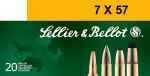 7x57mm Mauser 173 Grain Soft Point 20 Rounds Sellior & Bellot Ammunition