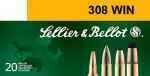 308 Win 180 Grain Full Metal Jacket 20 Rounds Sellior & Bellot Ammunition 308 Winchester