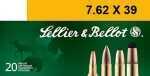 7.62X39mm 123 Grain Full Metal Jacket 20 Rounds Sellior & Bellot Ammunition