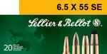 6.5X55mm 131 Grain Soft Point 20 Rounds Sellior & Bellot Ammunition